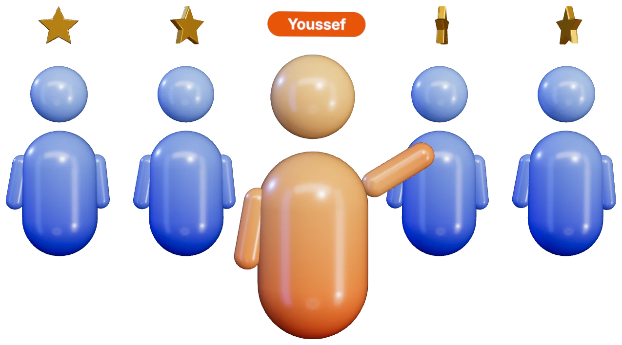 Youssef و clients fidèles